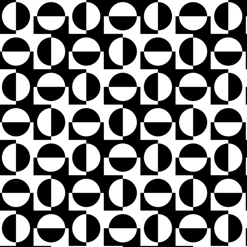 Geometrische Schwarz-Weiß-Tapete
