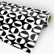 Carta da parati geometrica in bianco e nero