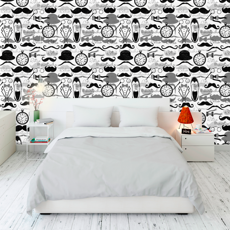 Papier peint Jeune Moustache