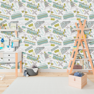 Papier peint enfant arbre vert