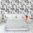 Youthful Romantic Grey Wallpaper