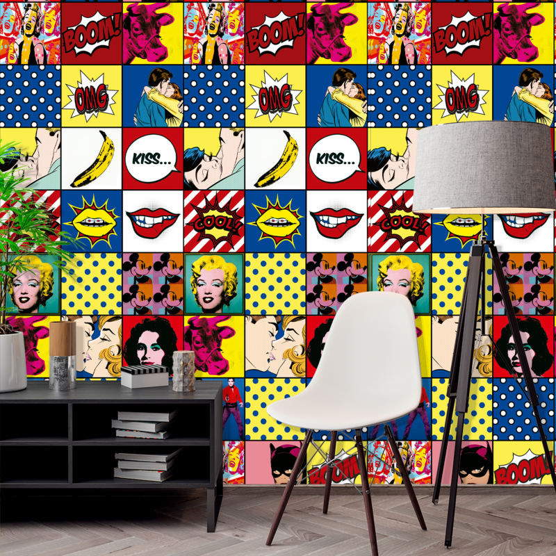 Youthful Pop Art Wallpaper