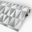 Geometric Triangular Gray Wallpaper