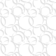 Geometric White Circles Wallpaper