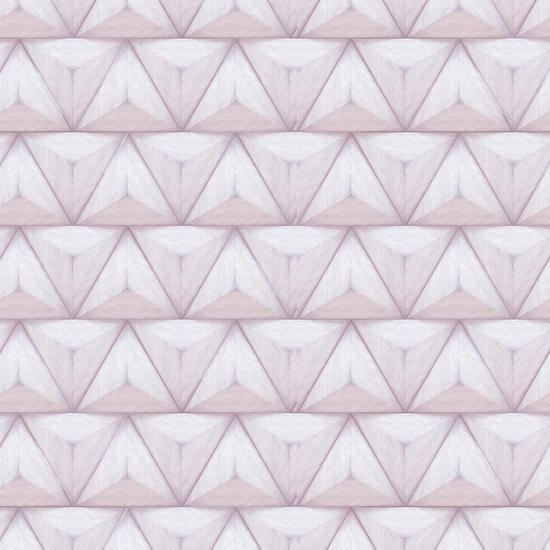 Carta da Parati Geometrica Piramide Rosa