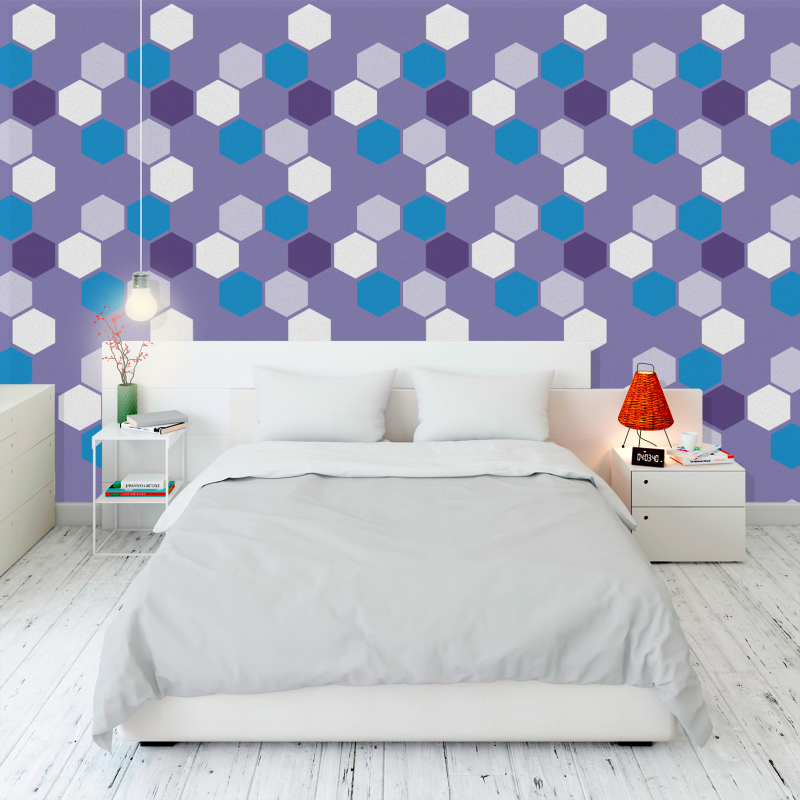 Geometric Honeycomb Wallpaper