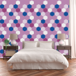Geometric Pink Honeycomb Wallpaper