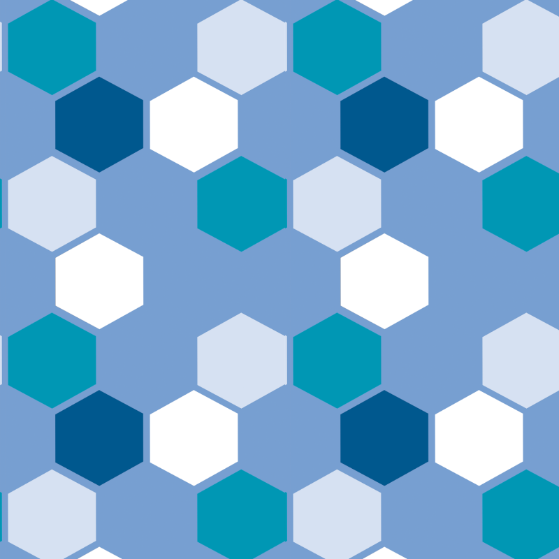 Geometrische Blaue Tapete Säule