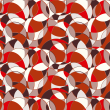 Papier Peint Géométrique Cercles Rouges