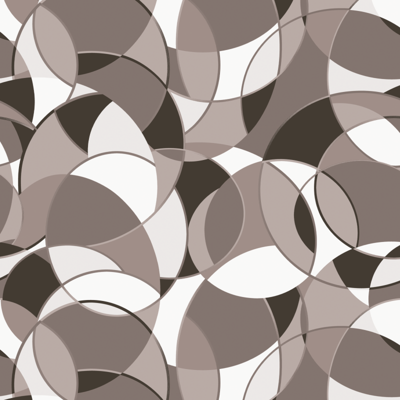 Geometric Circles Beige Wallpaper