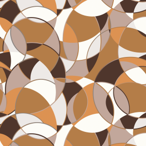 Geometric Circular Brown...