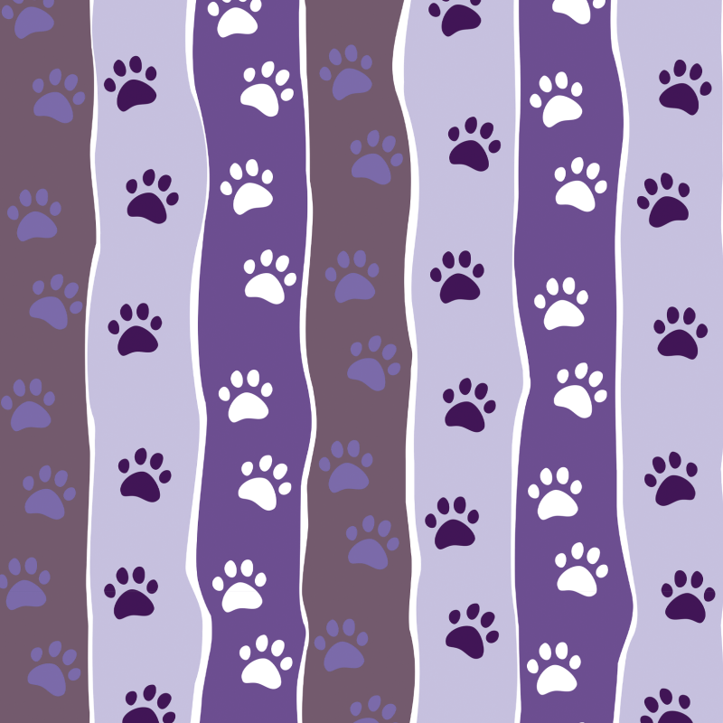 Papier peint animal empreintes violet