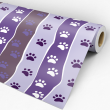 Purple Animal Pawprint Wallpaper