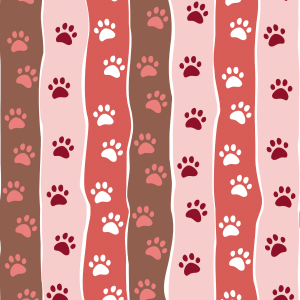 Animal Wallpaper Red Pawprints