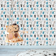 Animal Wallpaper with Blue and Gray Kittens