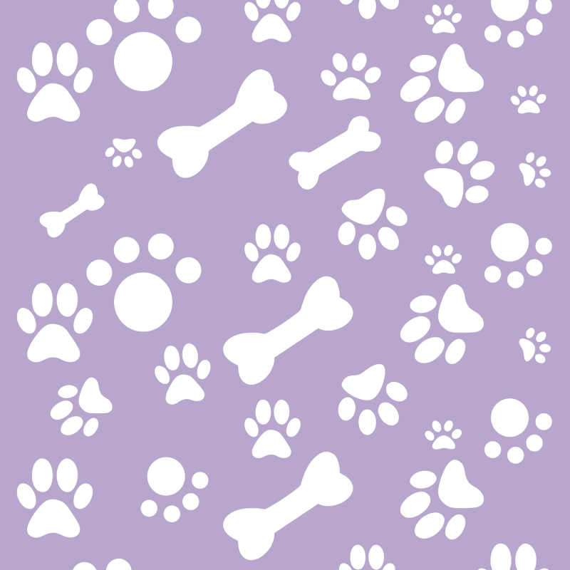 Lilac Animal Pawprint Wallpaper