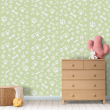 Pastel Green Animal Wallpaper