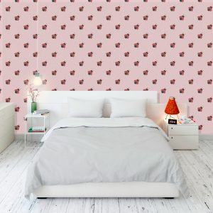 Animal Wallpaper Pink Beetles