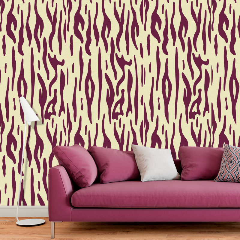 Papier Peint Texture Animale Fond Jaune