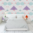 Youthful Colorful Geometric Wallpaper