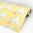 Youthful Wallpaper Pastel Yellow Party