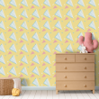 Youthful Wallpaper Pastel Yellow Party