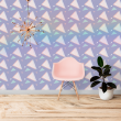 Youthful Geometric Lilac Wallpaper