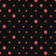 Papier peint géométrique points rouges
