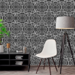 Dark Grey Luxury Geometric Wallpaper
