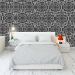 Dark Grey Luxury Geometric Wallpaper
