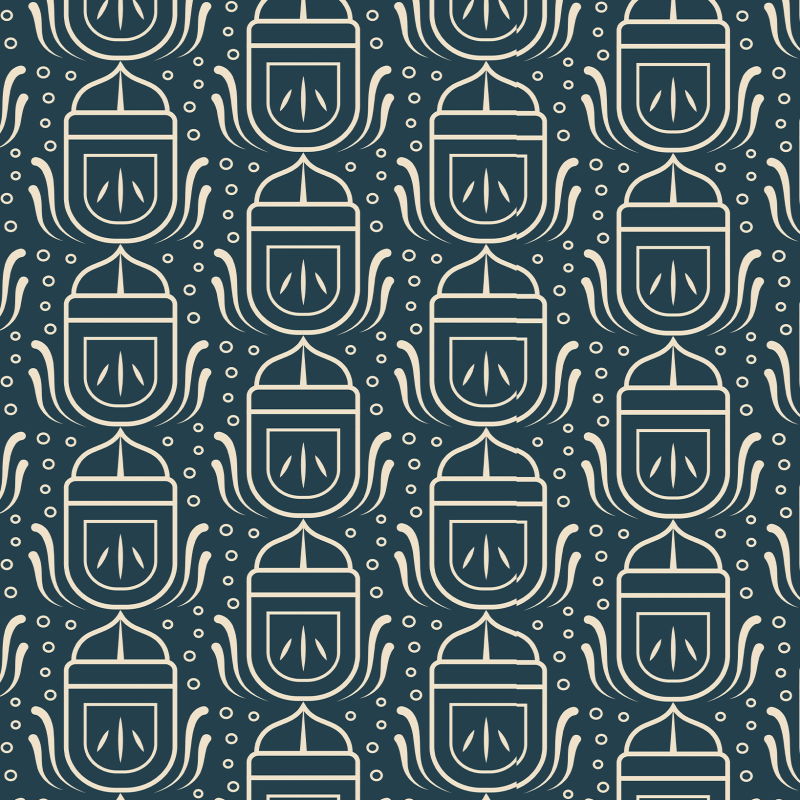 Blaue Geometrische Tapete