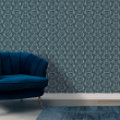 Blaue Geometrische Tapete