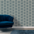 Geometric Floral Cream Wallpaper