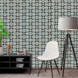 Geometric Floral Cream Wallpaper