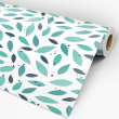 Papier Peint Floral Vert
