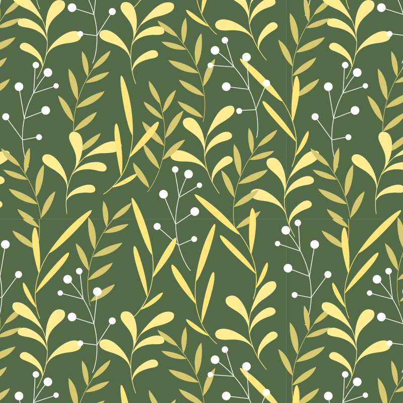 Papier Peint Floral Jungle Verte