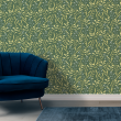 Green Jungle Floral Wallpaper
