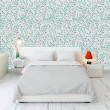 Mint Green Floral Wallpaper