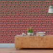 Red Horizontal Striped Wallpaper
