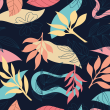 Tropical Floral Wallpaper