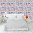 Lilac Tropical Floral Wallpaper