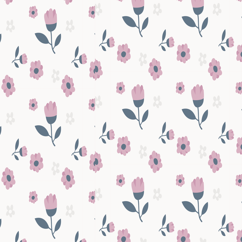 Delicate Pink Floral Wallpaper