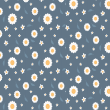 Astral Daisies Floral Wallpaper