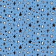 Papel pintado Juvenil Estrellas Azul