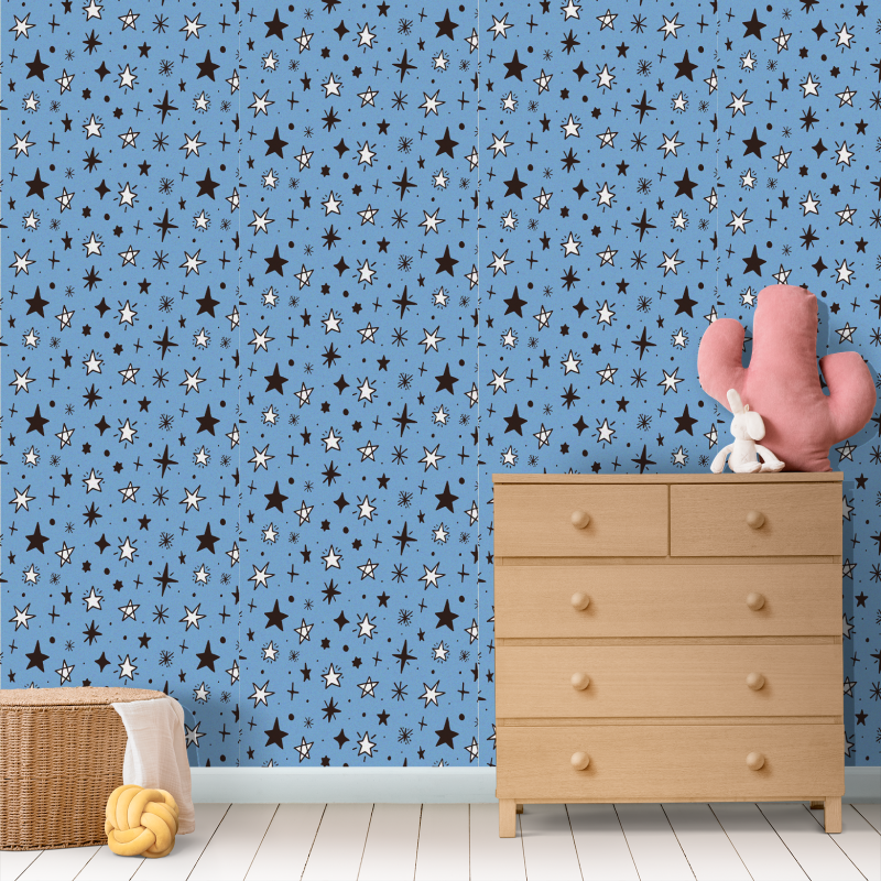 Youthful Blue Star Wallpaper