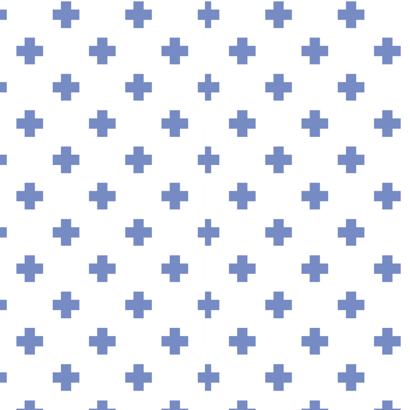Carta da parati geometrica croce blu