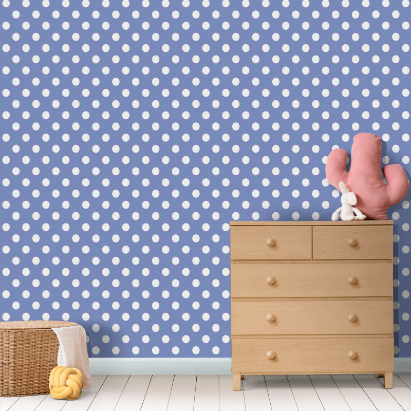 Geometric Blue Dot Wallpaper