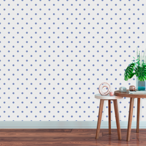 Geometric Wallpaper Blue Dots