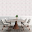 Red and White Geometric Wallpaper