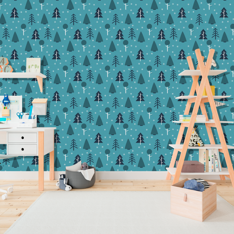 Papel pintado Infantil Bosque Invernal